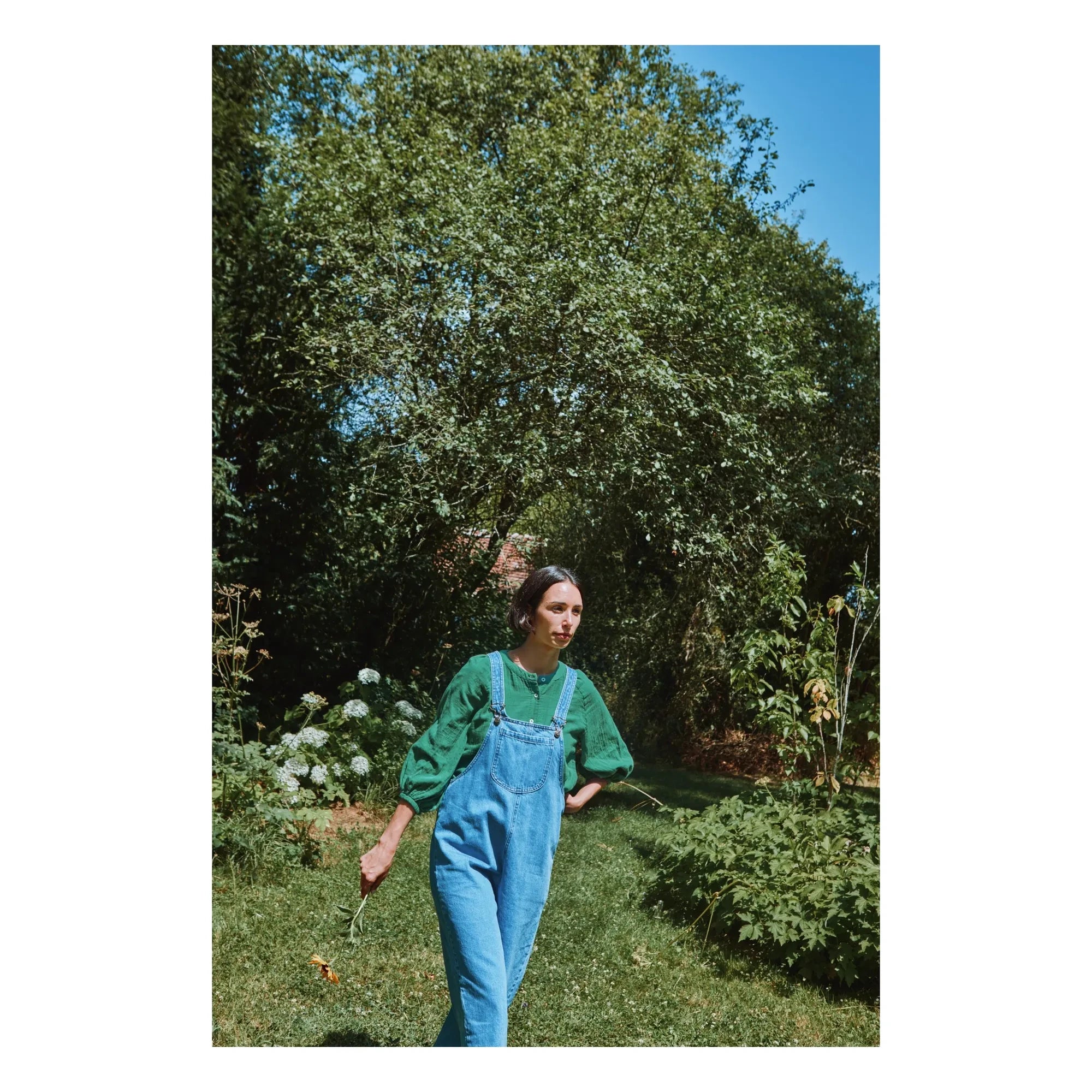 Poudre Organic - Nachtkerzenbluse | Waldgrün