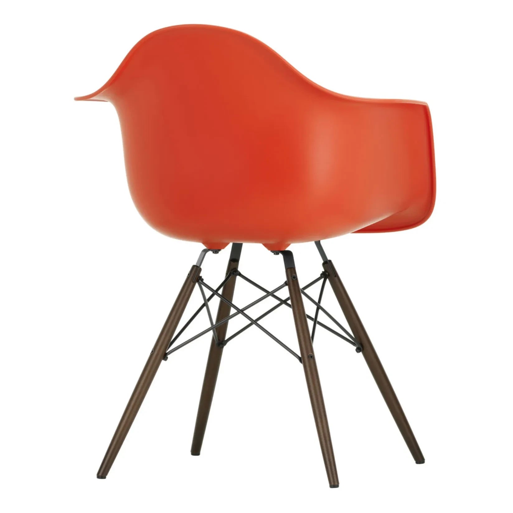 Vitra - DAW Stuhl - Ahornfuß - Charles & Ray Eames | Mohnrot