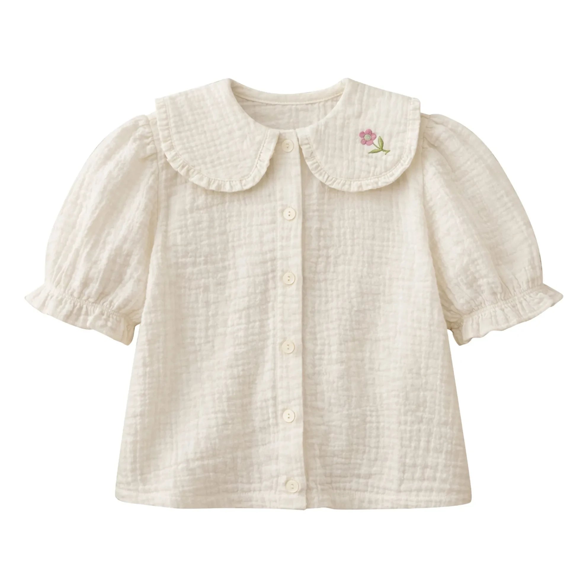 Lililotte - Paloma Bluse Bio-Baumwollgaze | Ecru