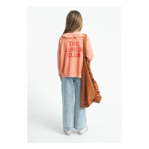 Piupiuchick - The Lunch Club organik pamuklu havlu sweatshirt | Coral