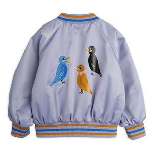 Mini Rodini - Bomberjacke Birds aus recycelten Fasern | Lila