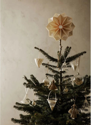 Ferm Living - FSC Papier Weihnachtsstern Sonne | Gebrochenes Weiß