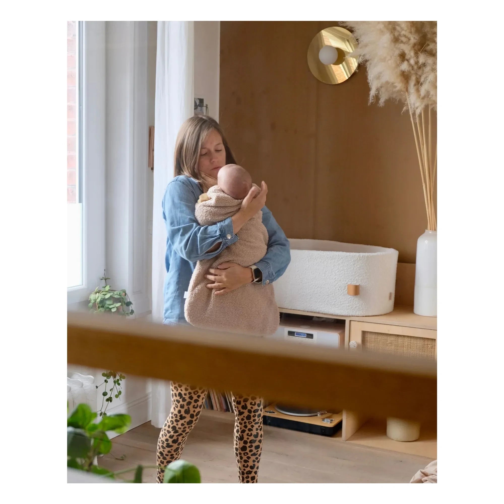 Tante Reine – Schlafsack aus Bio-Baumwolle Teddy | Sand