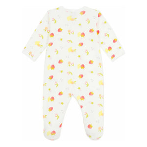 Petit Bateau - Strampler Früchte | Ecru