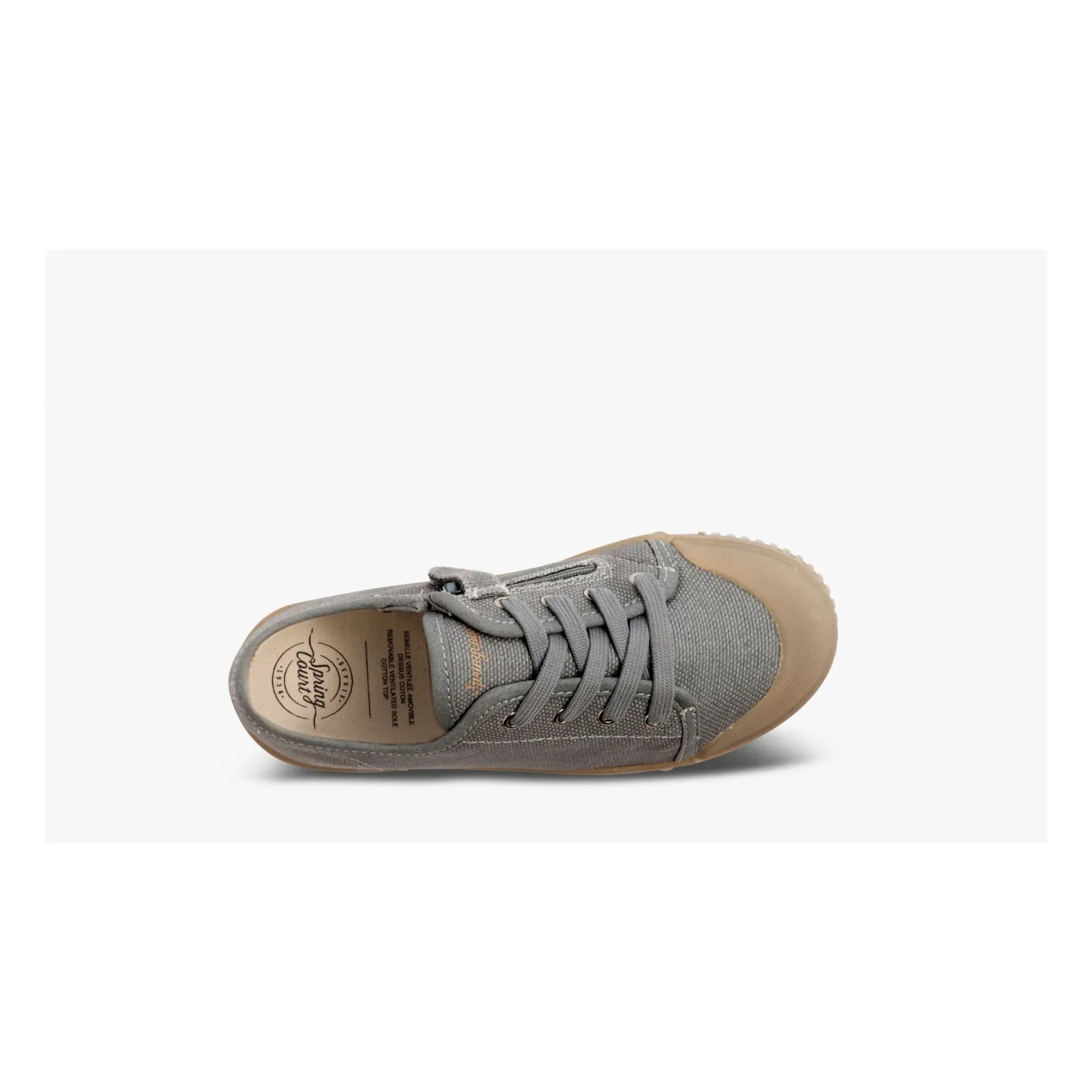 Spring Court - Zip G2 Heavy Canvas Low-Top Sneakers | Grau-Blau