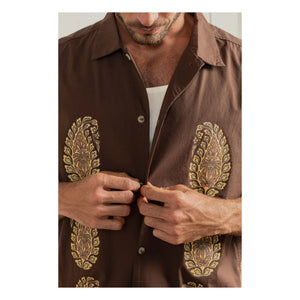 Rhythm – Mirissa Relaxed Kurzarm-Shirt | Braun
