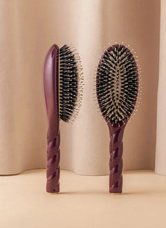 La Bonne Brosse - „L'Indispensable Douceur“ Haarbürste Nr. 03 - Empfindliche Kopfhaut | Aubergine