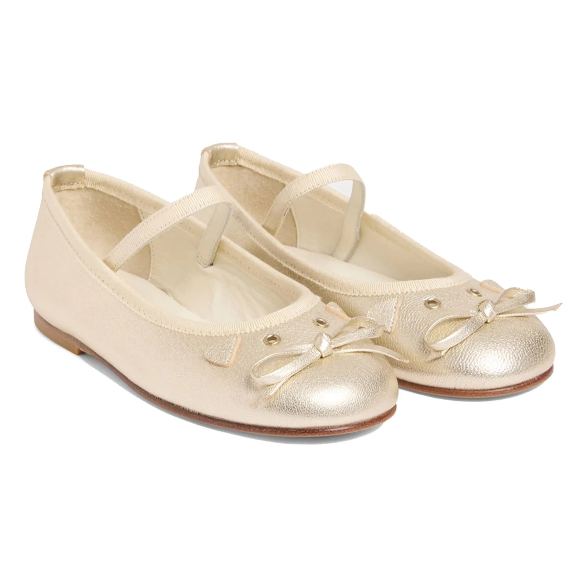 Bonpoint - Joie Leder Ballerinas | Gold