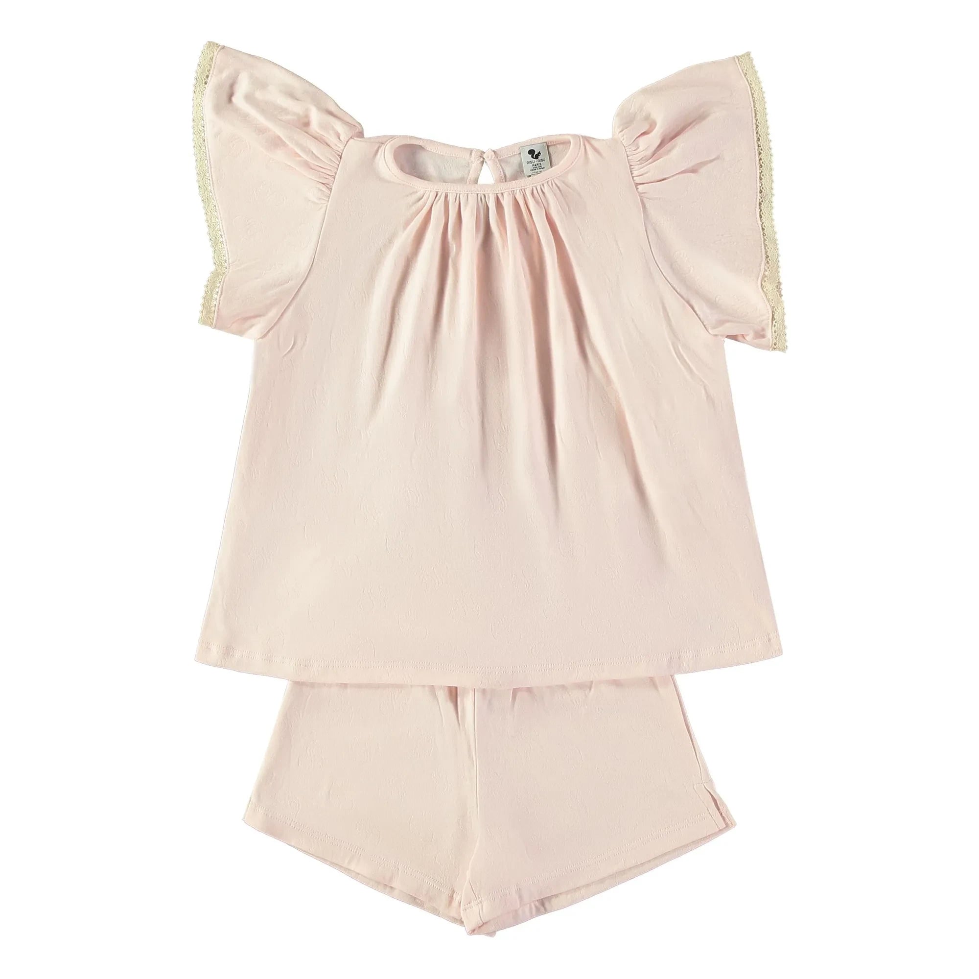Risu Risu - Atalia Bio-Baumwoll-Shorty-Pyjama | Hellrosa