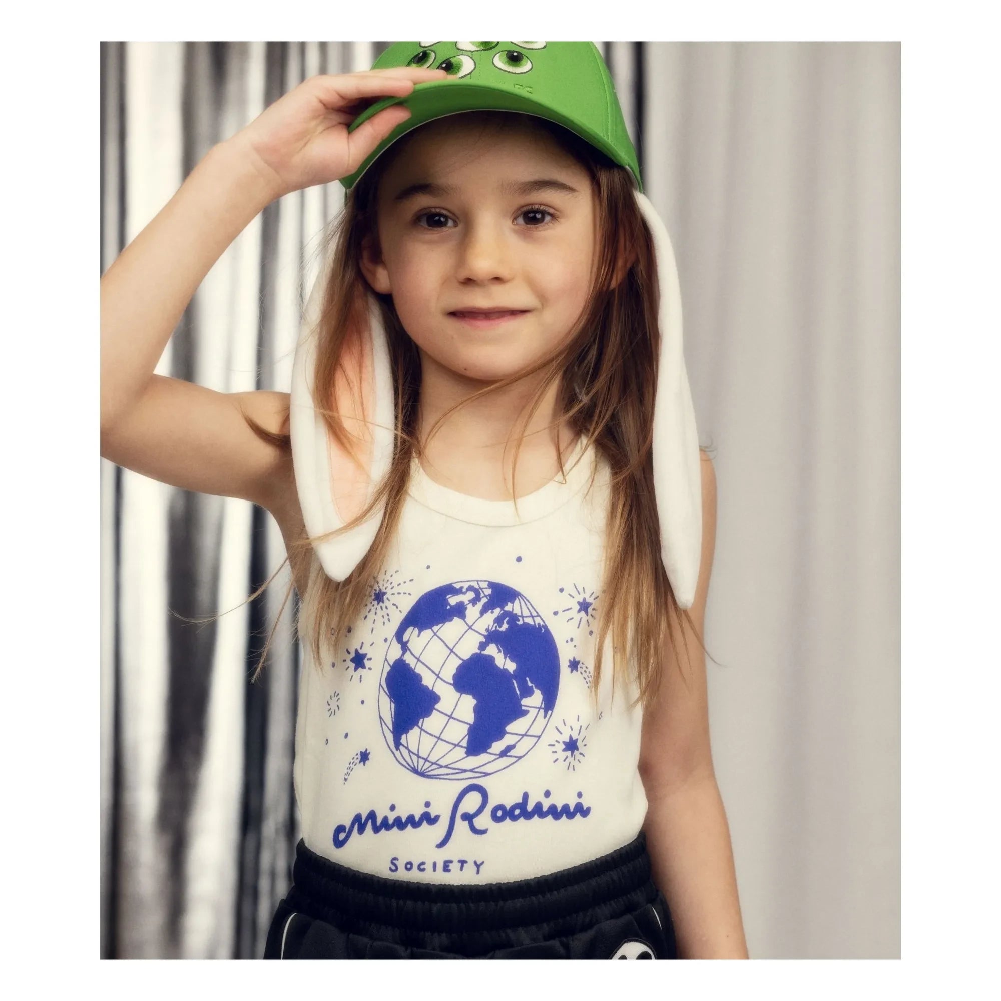 Mini Rodini - Society Tanktop GOTS zertifizierte Bio-Baumwolle | Naturweiß
