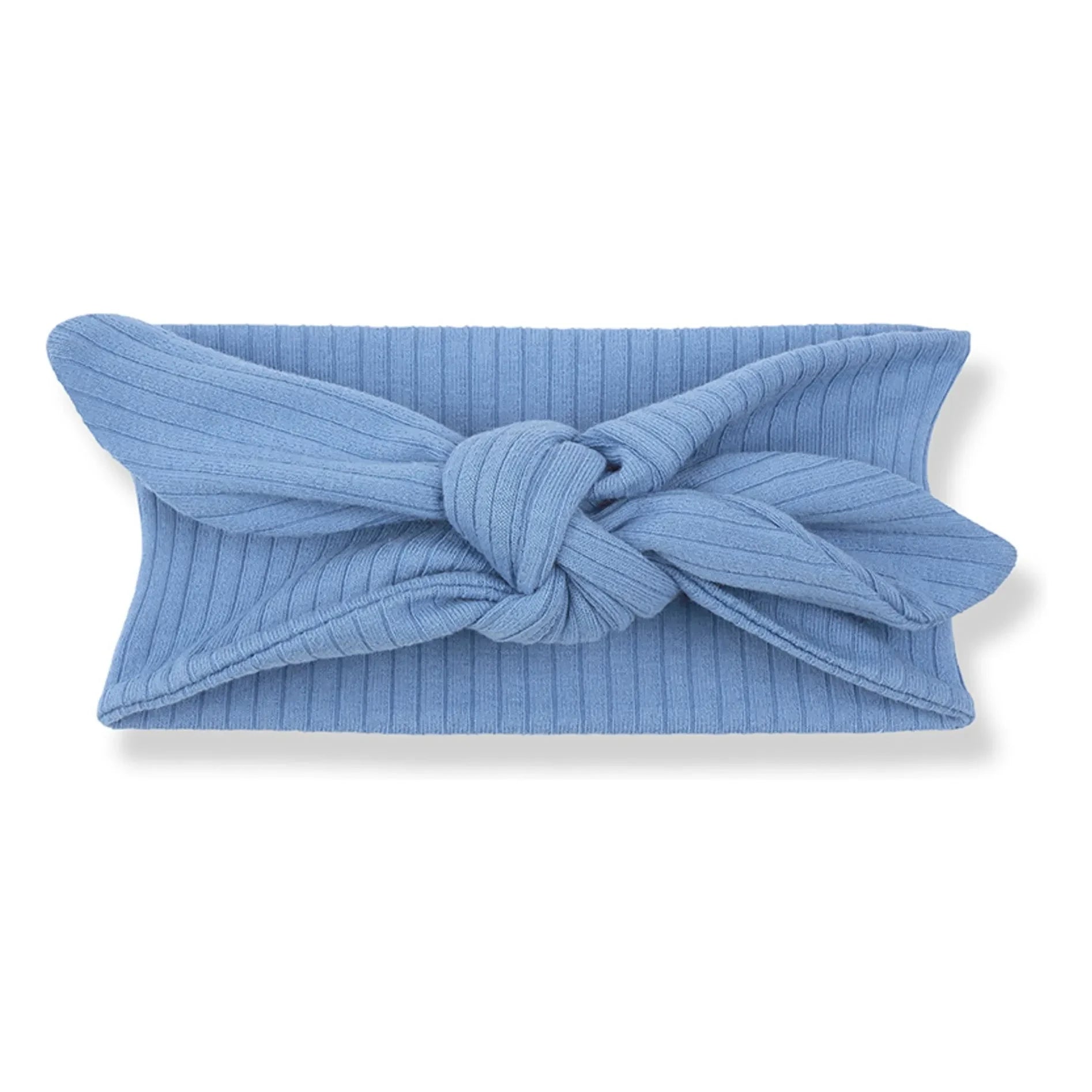 1+ in the family - Geripptes Stirnband Ametlla Knot | Hellblau