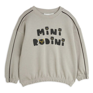 Mini Rodini - Organic Cotton Sweat Cat | Grau