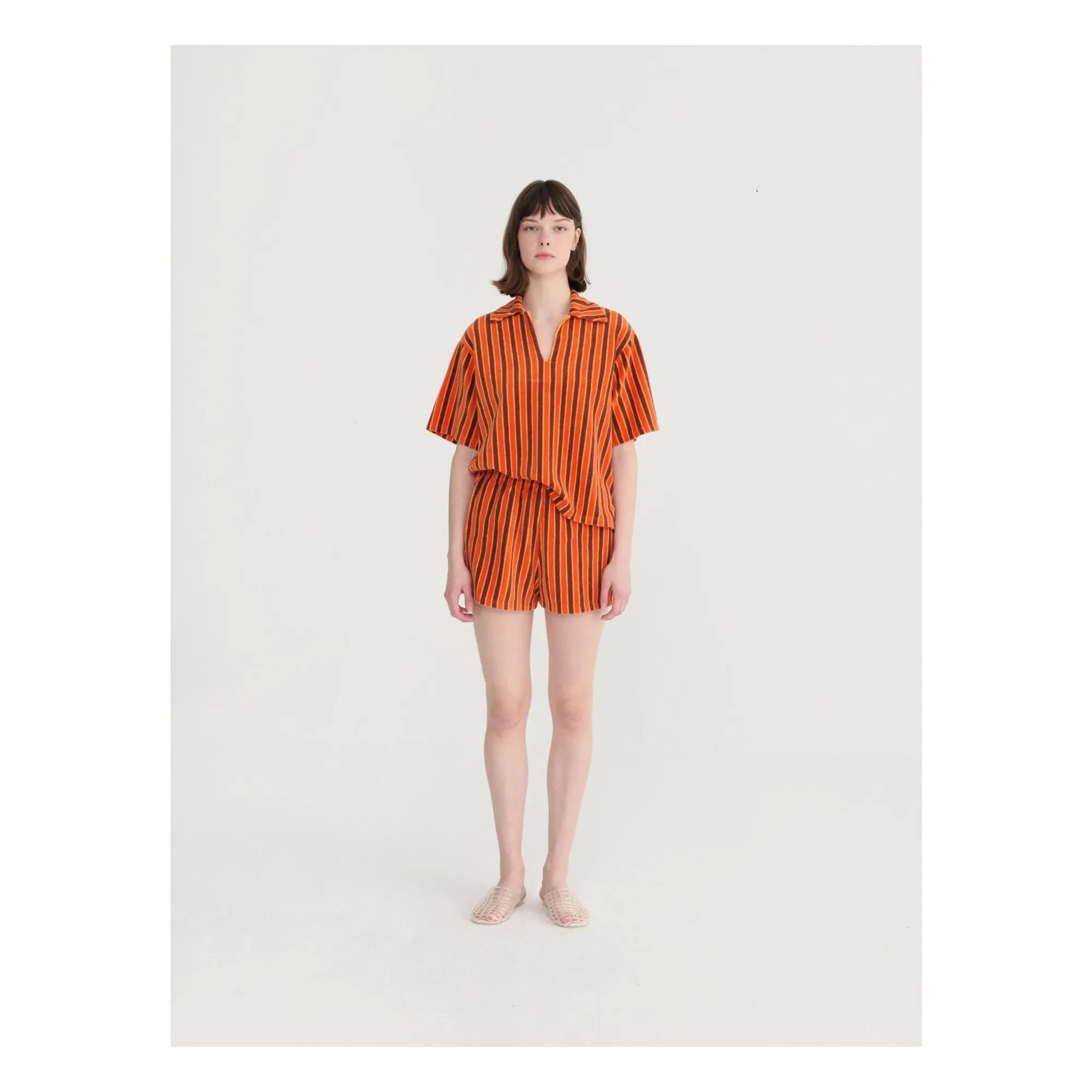 Bobo Choses - Frottee-Baumwollhemd | Camel