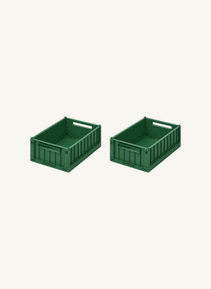 Liewood - Weston Katlanabilir Kasalar - 2'li Set | Yeşil