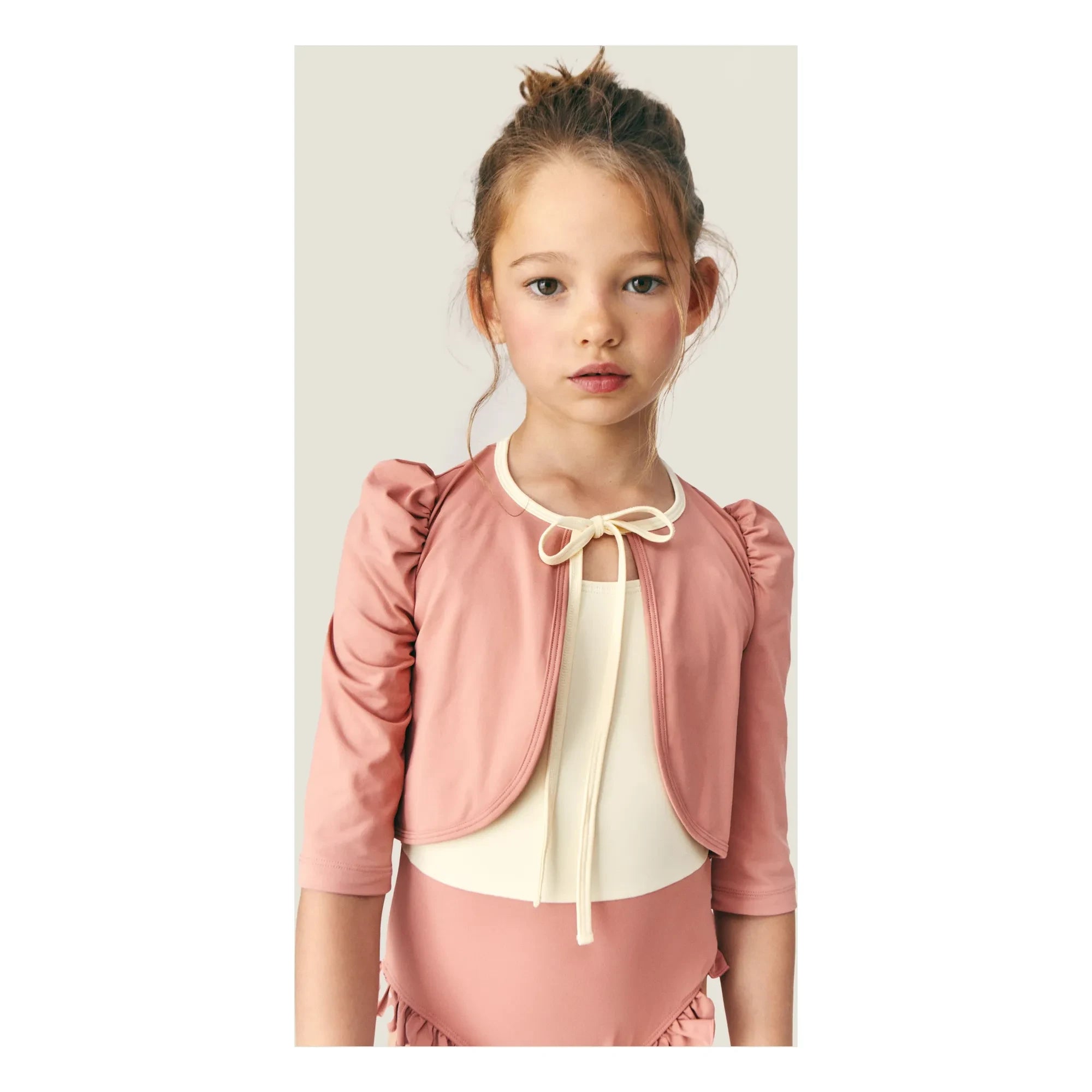 Mipounet - Noélie Mayo-Strickjacke | Puderrosa