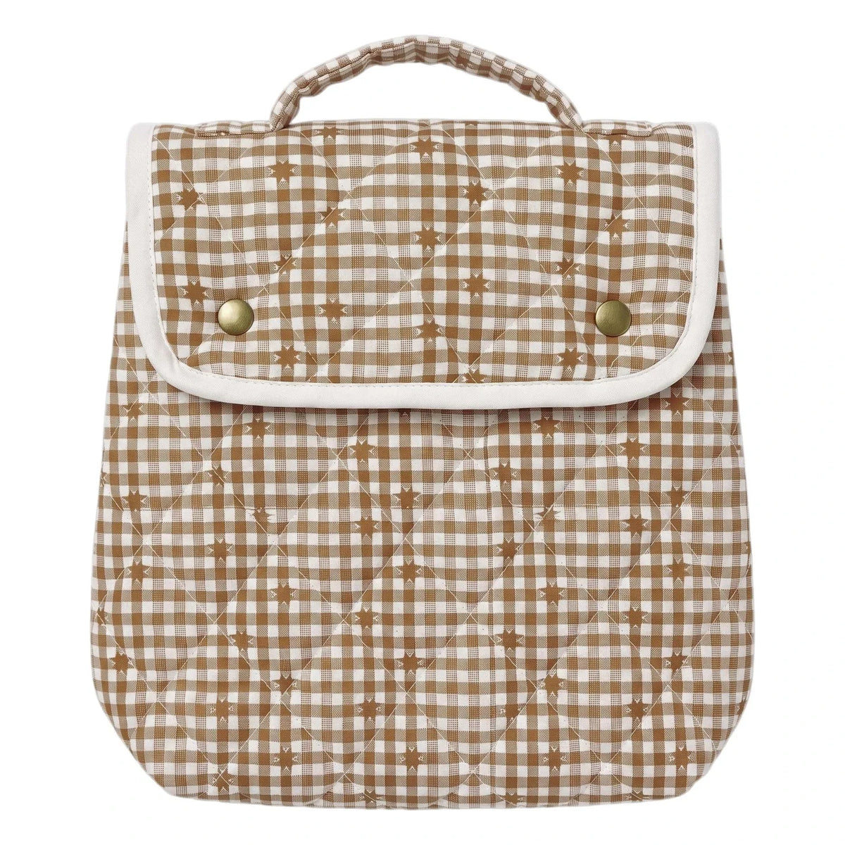 Editions Aimable - Simone Snacktasche | Noisette Vichy-Baumwolle