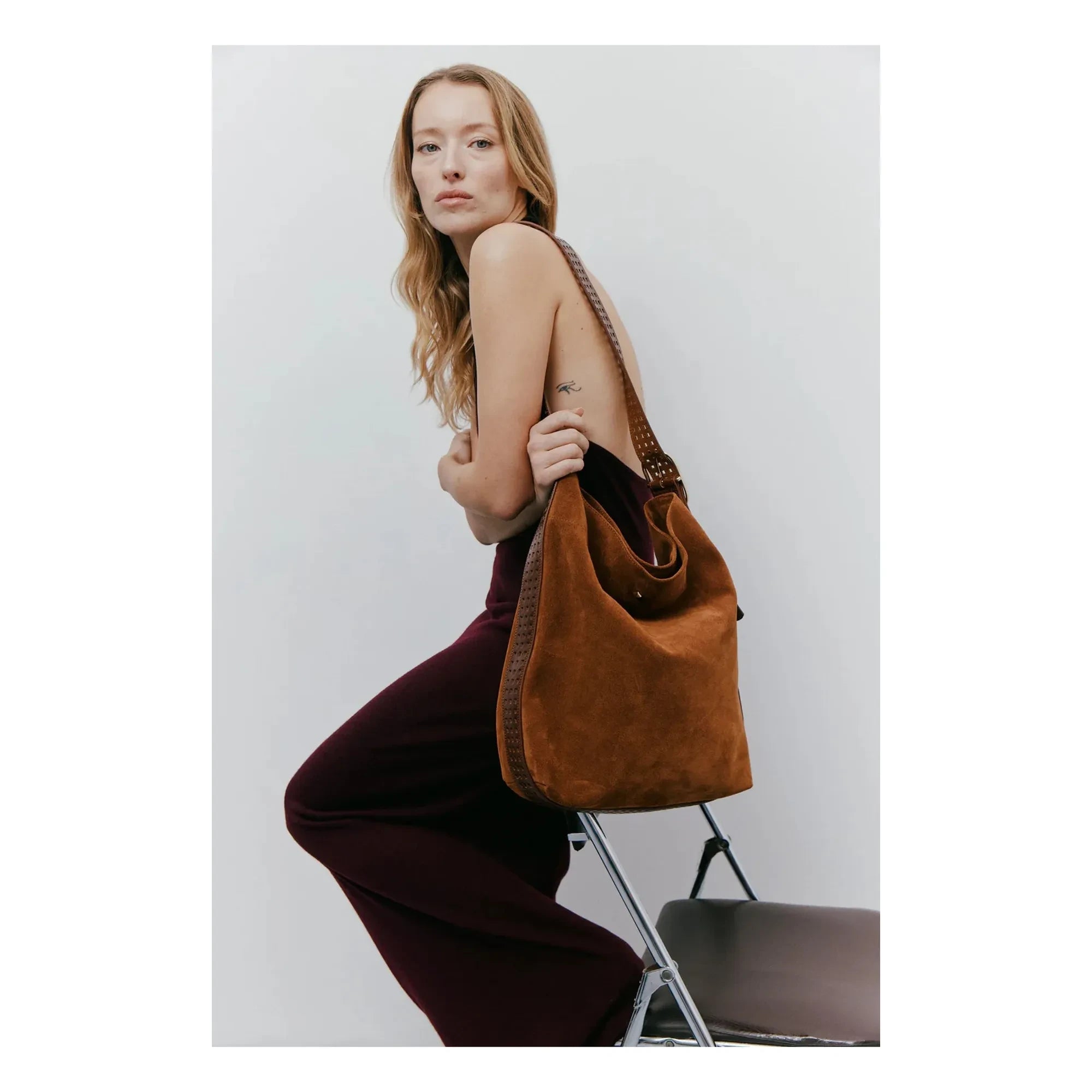 herbert frère soeur - Le Enzo Cran Tasche Leder crust | Kamelya