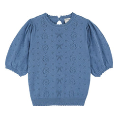 Emile et Ida - Pullover aus Bio-Baumwolle mit Knoten-Ajourmuster | Nuage
