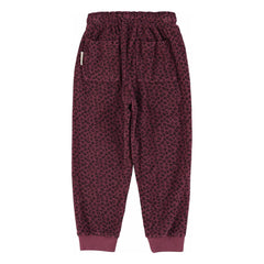 Piupiuchick - Jogger aus Bio-Baumwolle mit Leopardenmuster | Aubergine