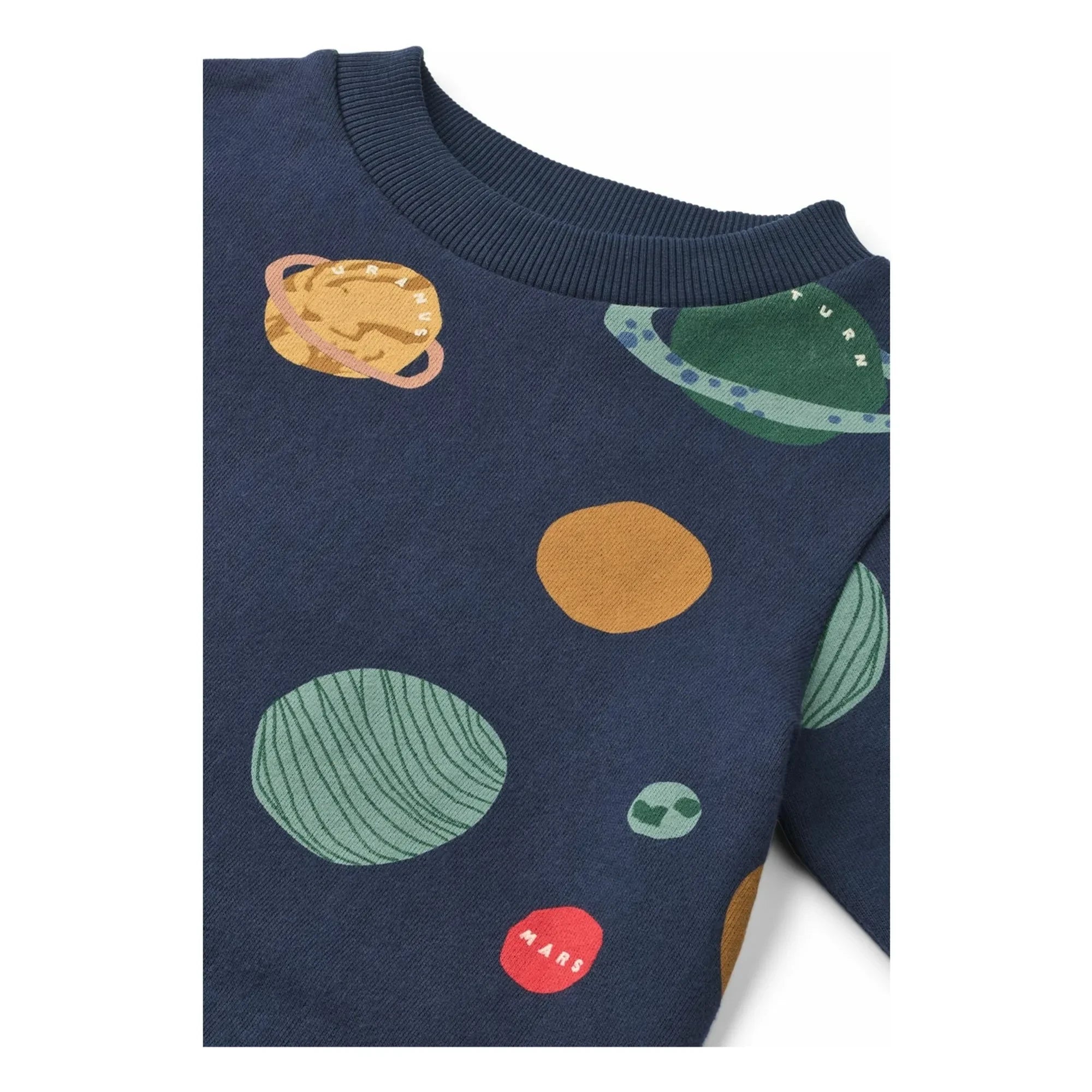 Liewood - Thora Planets Bio-Baumwoll-Sweatshirt | Dunkelblau