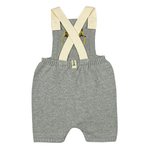 Bayiri - Doro Bio-Baumwoll-Strick-Latzshorts | Grau