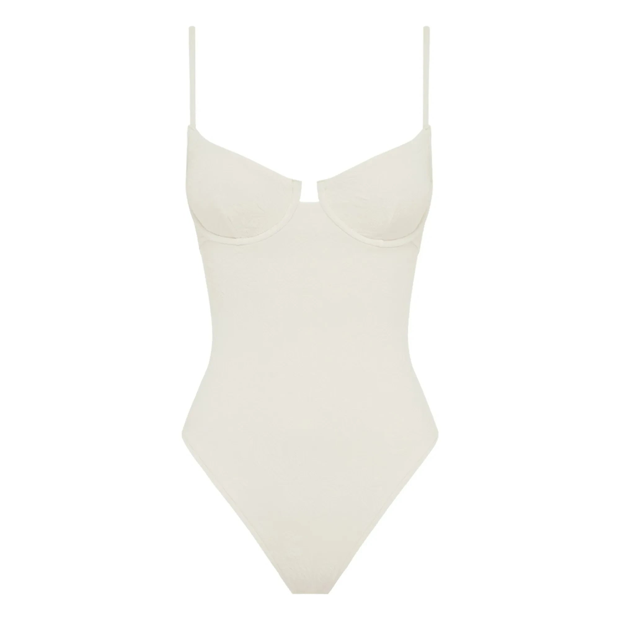 Peony – Quintessential Recycled Fiber 1-Teiliger Jersey | Weiß