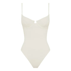 Peony – Quintessential Recycled Fiber 1-Teiliger Jersey | Weiß
