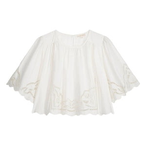 Louise Misha - Louvia Bluse aus Bio-Baumwolle | Weiß