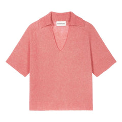 Bompard – Polo-Shirt aus Alpaka, Seide und Kaschmir | Zuckerrosa