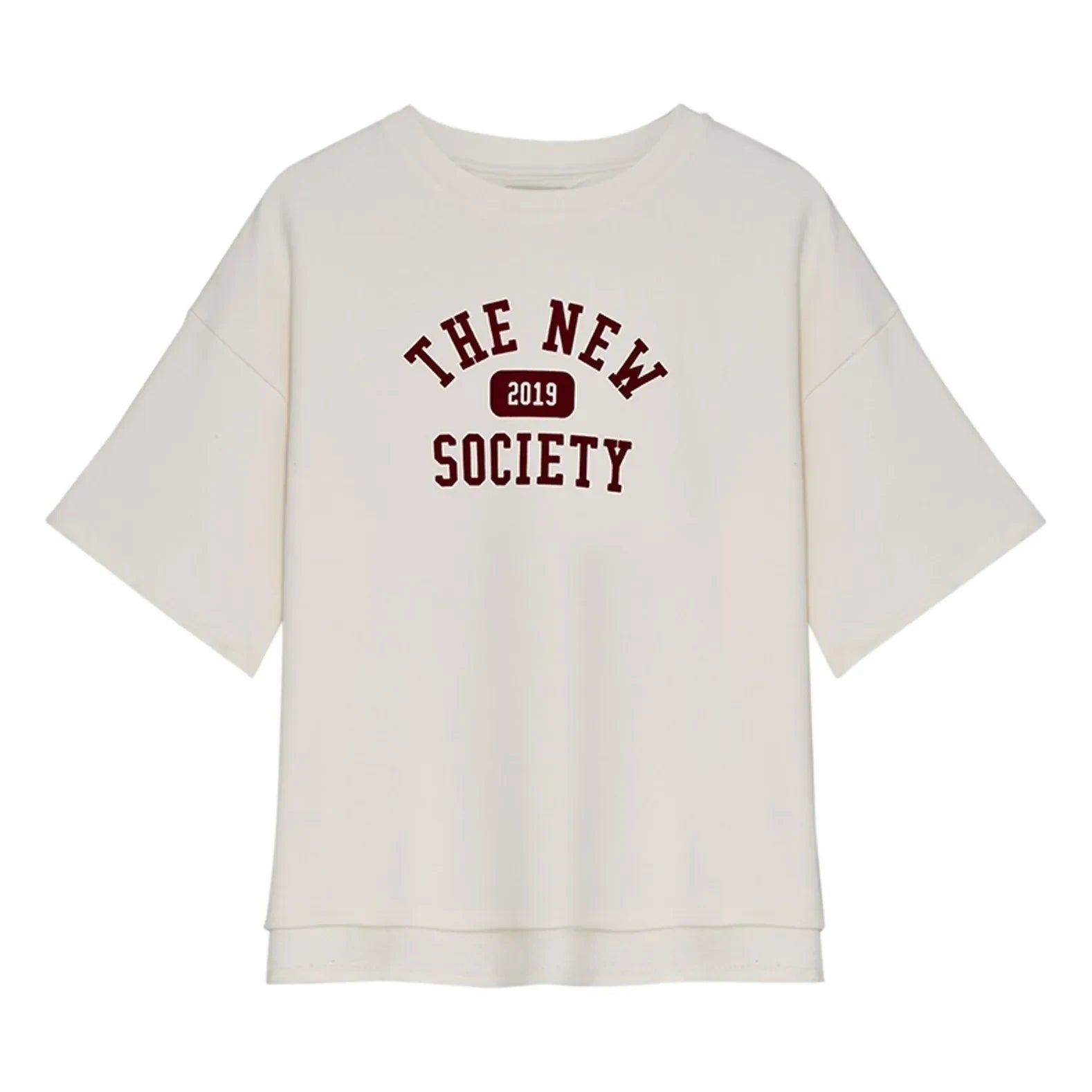 the new society - Ivy Baumwoll-T-Shirt | Weiß