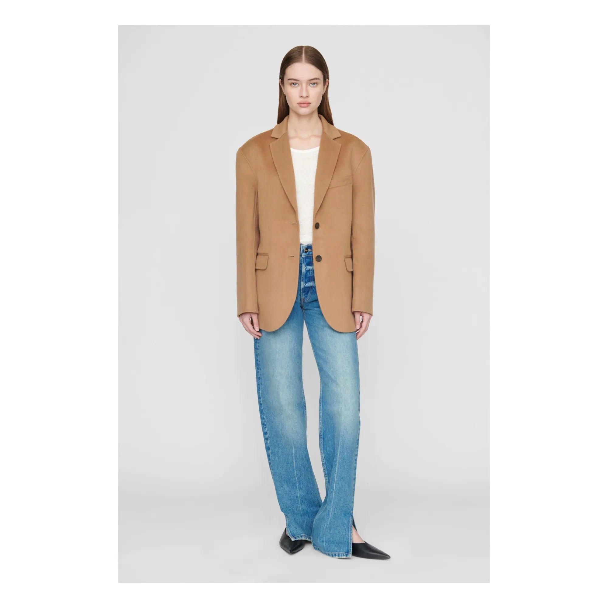 Anine Bing - Quinn Woll- und Kaschmirjacke | Kamel