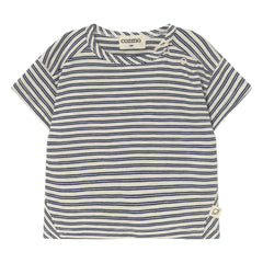 Cozmo – Baby-T-Shirt mit Streifenmuster | Marineblau
