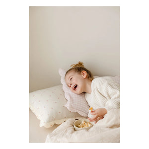 Soft Spot - Kissenbezüge aus Bio-Baumwolle mit Schleife – 2er-Set | Ecru