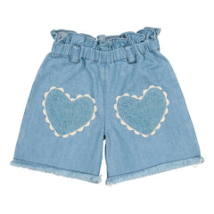 Louis Louise - Coolette Jeans Shorts Herzen | Hellblau