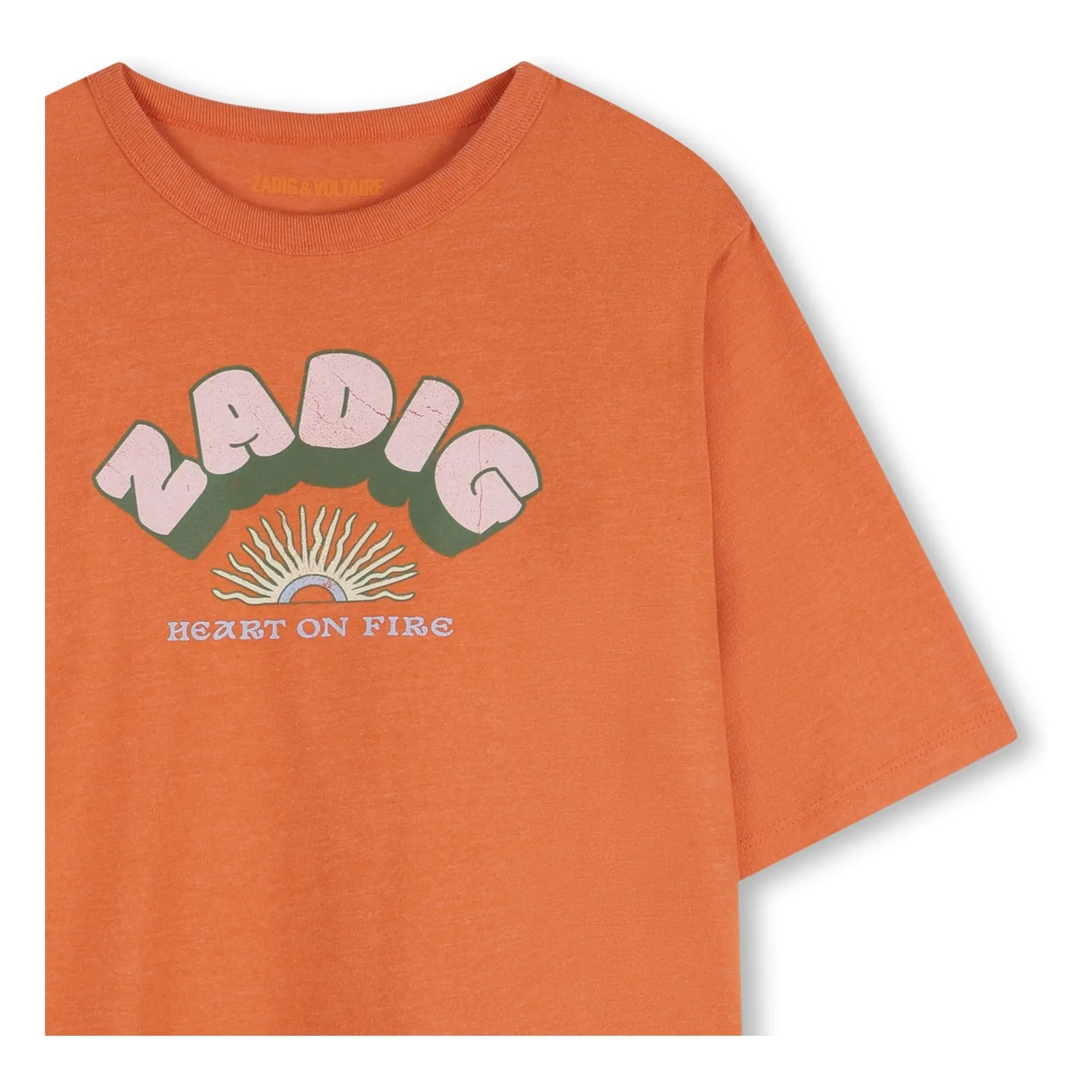Zadig & Voltaire - Feuer in meinem Herz T-Shirt | Orange