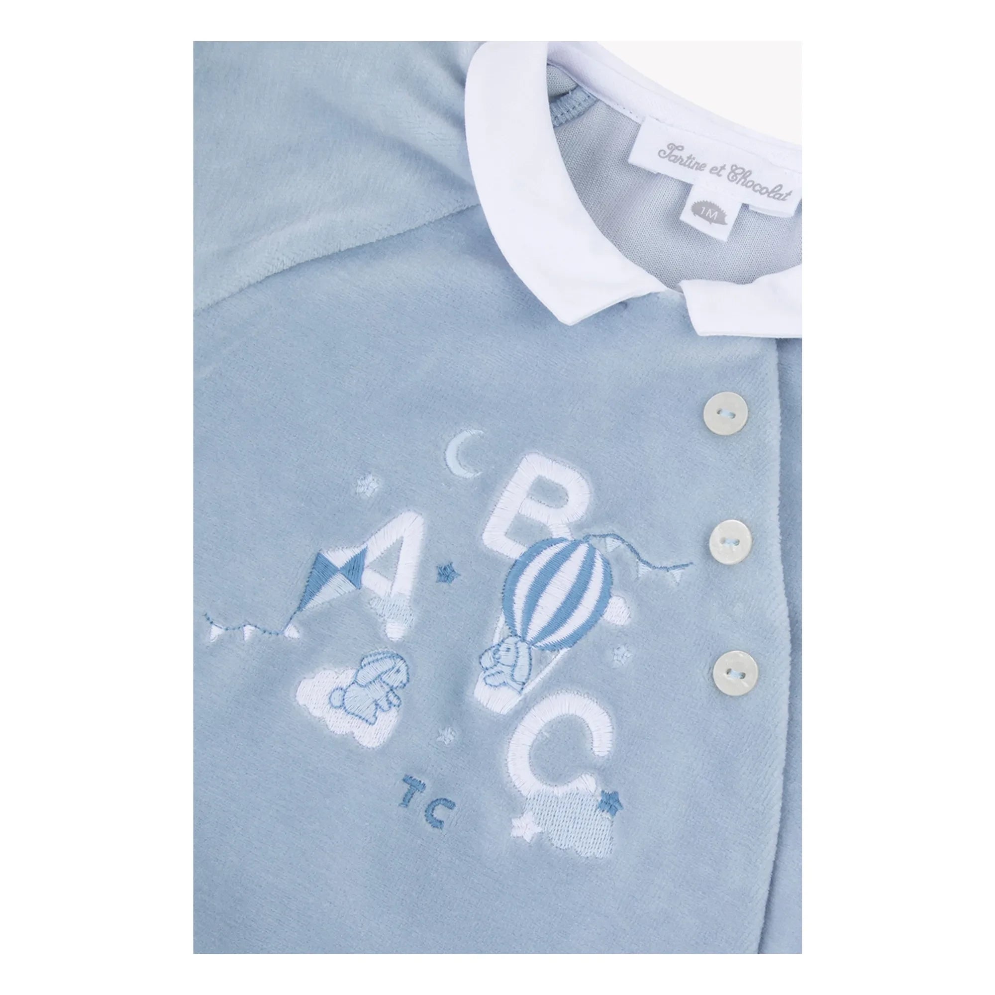 Tartine et Chocolat - ABC Pyjama | Grau-blau