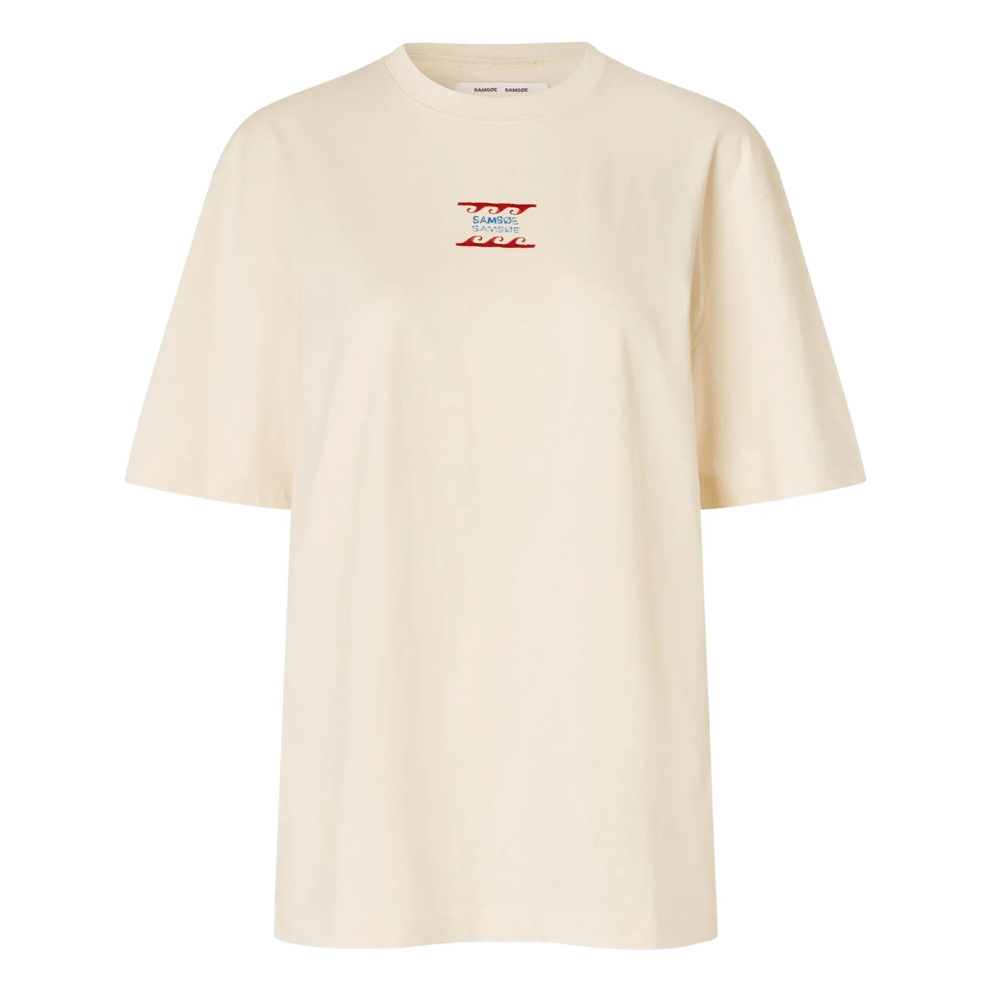 Samsoe Samsoe - Sagergei Baumwoll-T-Shirt | Gebrochenes Weiß