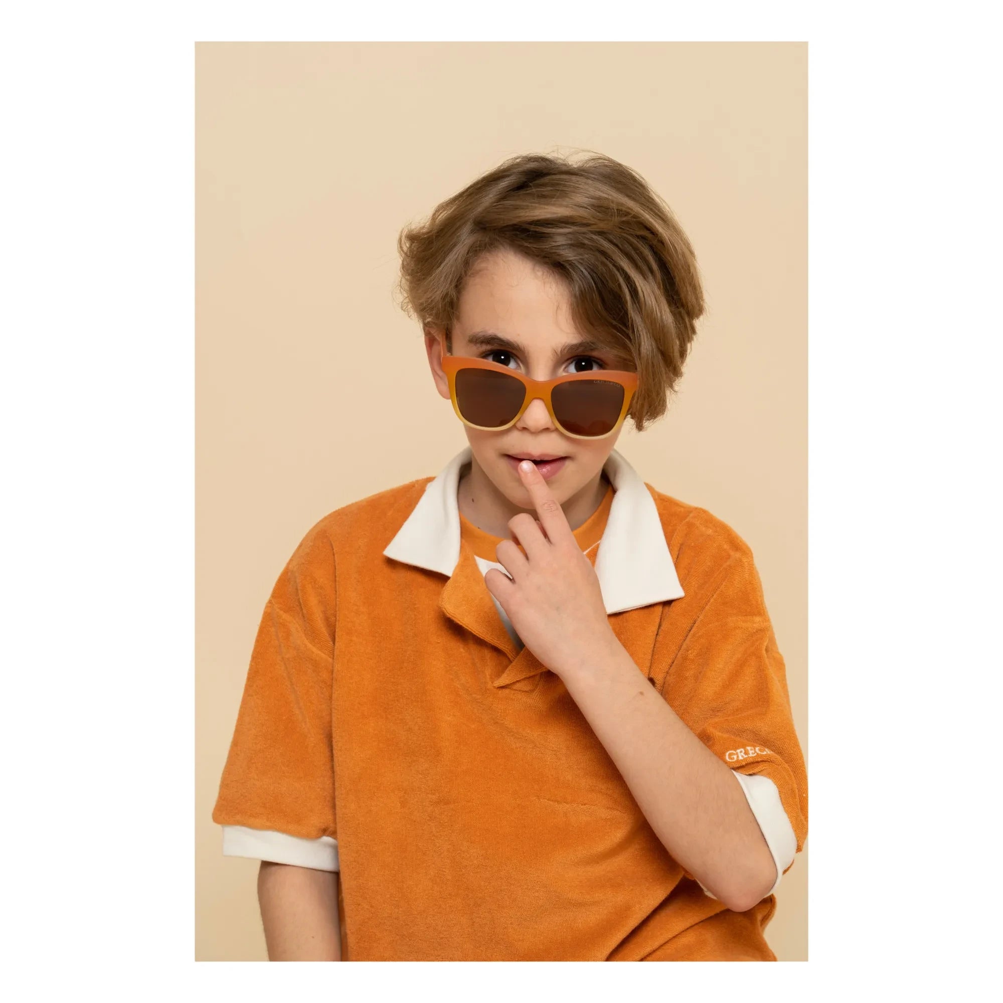 Grech & Co – Wayfarer Ombre Sonnenbrille | Orange