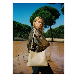 Elleme - Vosges Genarbtes Leder Tasche | Staubig Braun