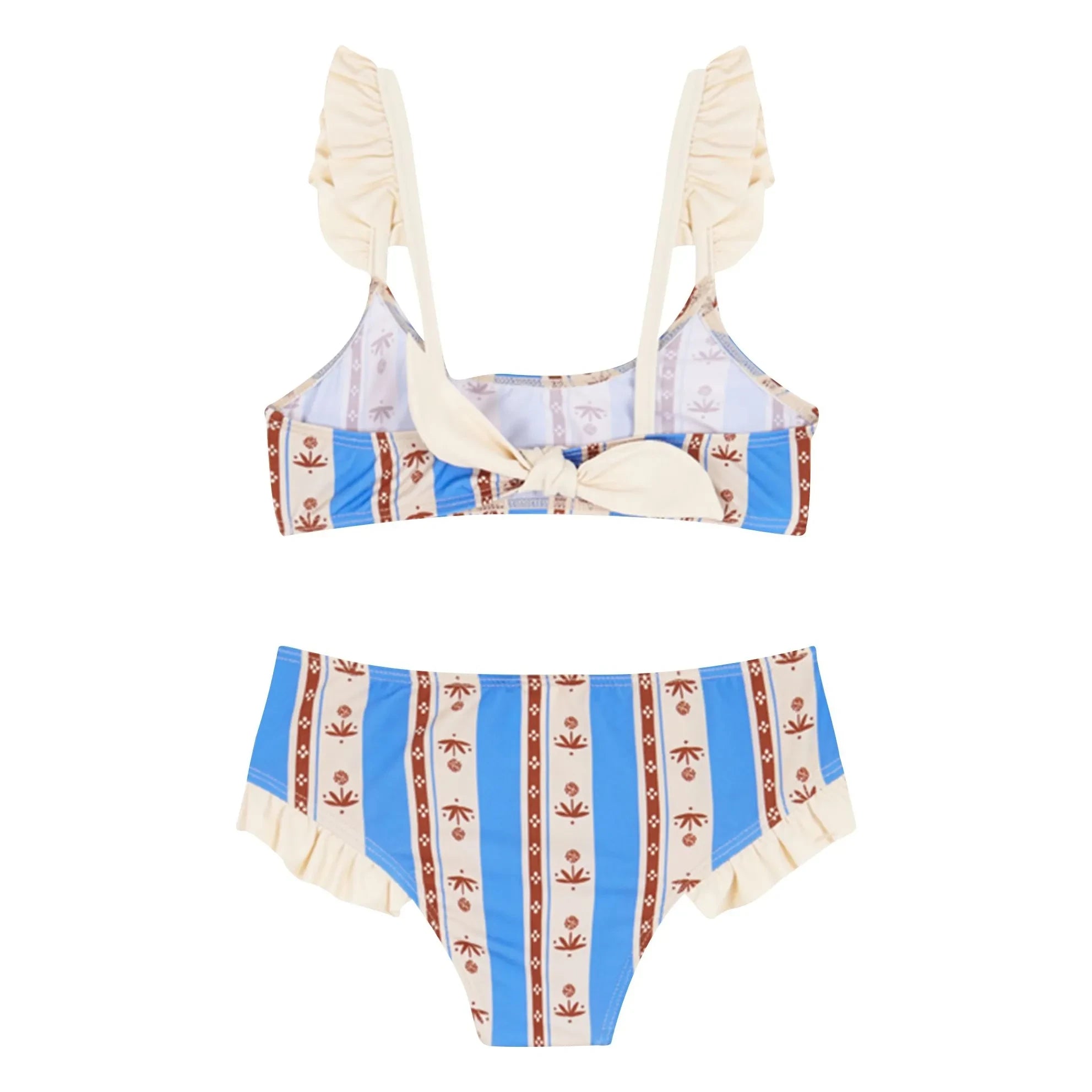 birinit - Sena 2-teiliges gestreiftes Jersey | Azurblau