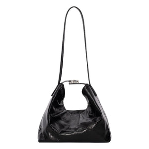 BY FAR – Bea Tasche aus genarbtem Leder | Schwarz