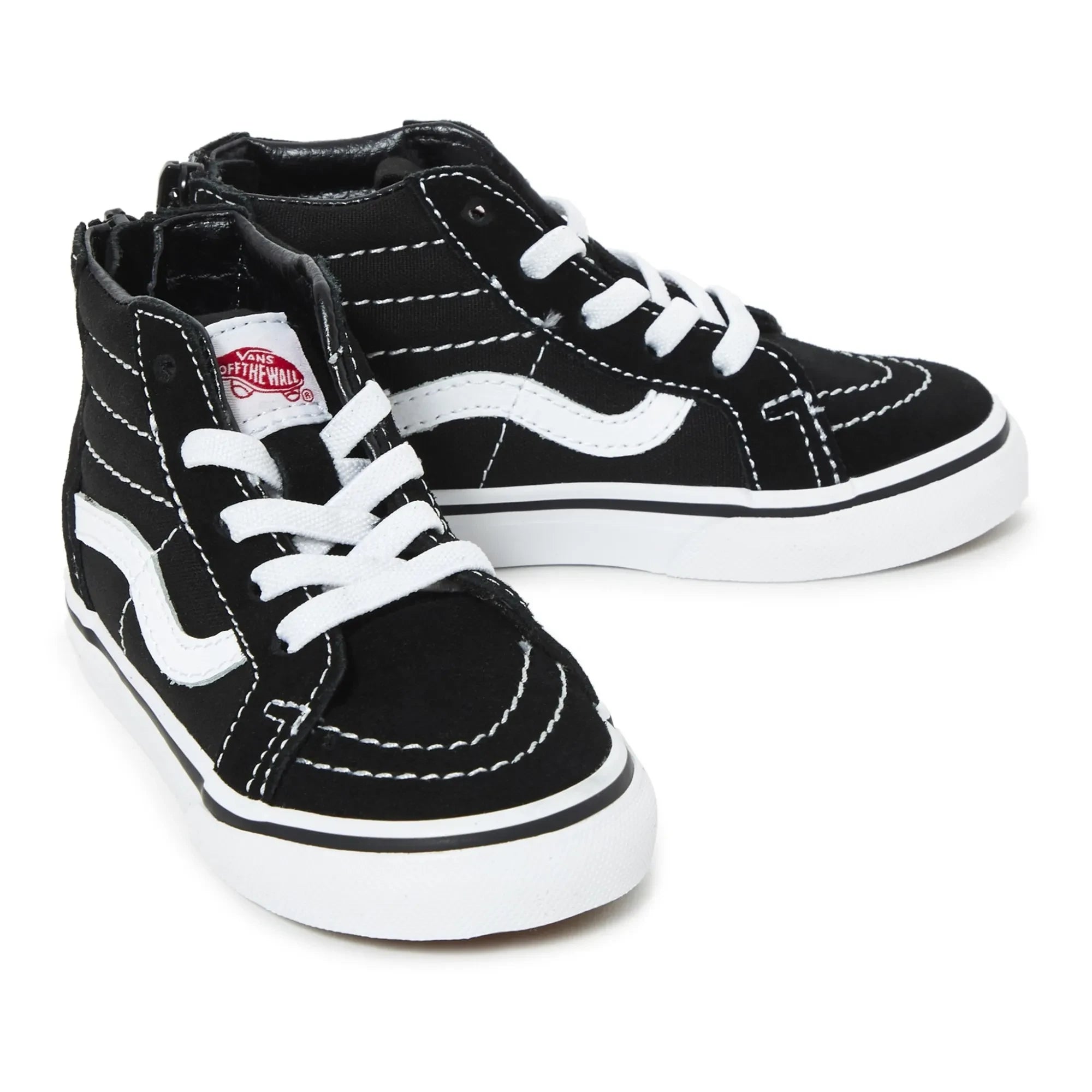 Vans - SK8-Mid Wildleder Sneaker mit Reißverschluss | Schwarz