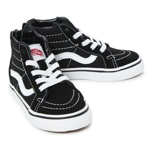 Vans - SK8-Mid Wildleder Sneaker mit Reißverschluss | Schwarz