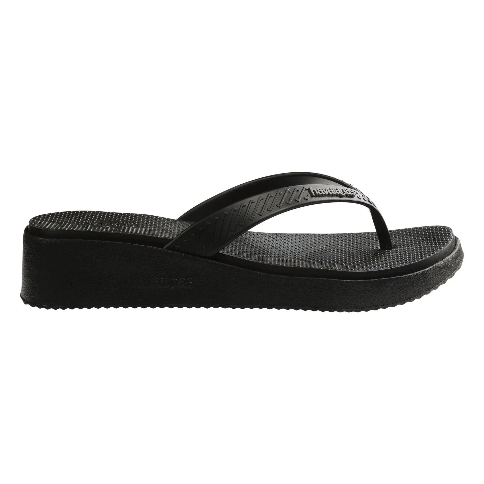 Havaianas - Zehentrenner mit Plateau-Absatz | Schwarz