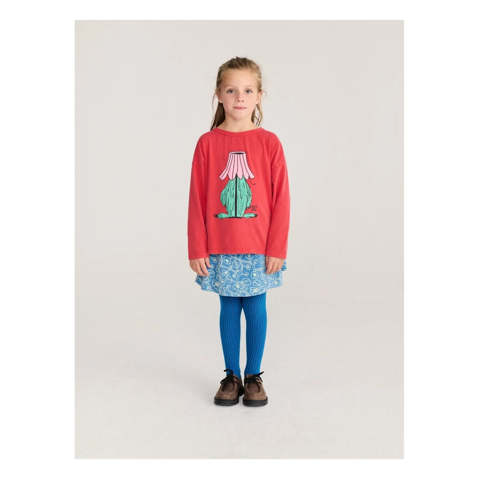 Bobo Choses - Monster Caché T-Shirt | Bio-Baumwolle | Rot