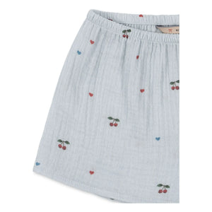 Konges Sløjd - Hellblaue Bio-Baumwoll-Shorts | Coconut Cherry