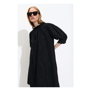 BELLEPIECE - Raffael Popeline-Kleid | Schwarz