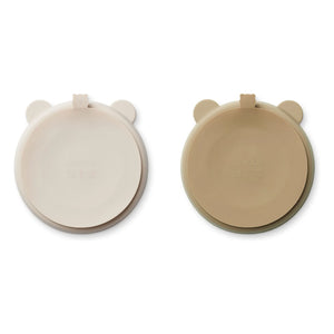 Liewood - Rutschfeste Stacy-Teller - 2er-Set | Sand