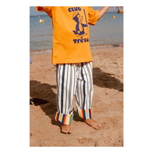 Club Trésor - Biarritz Sunset Gestreifte Hose | Marineblau