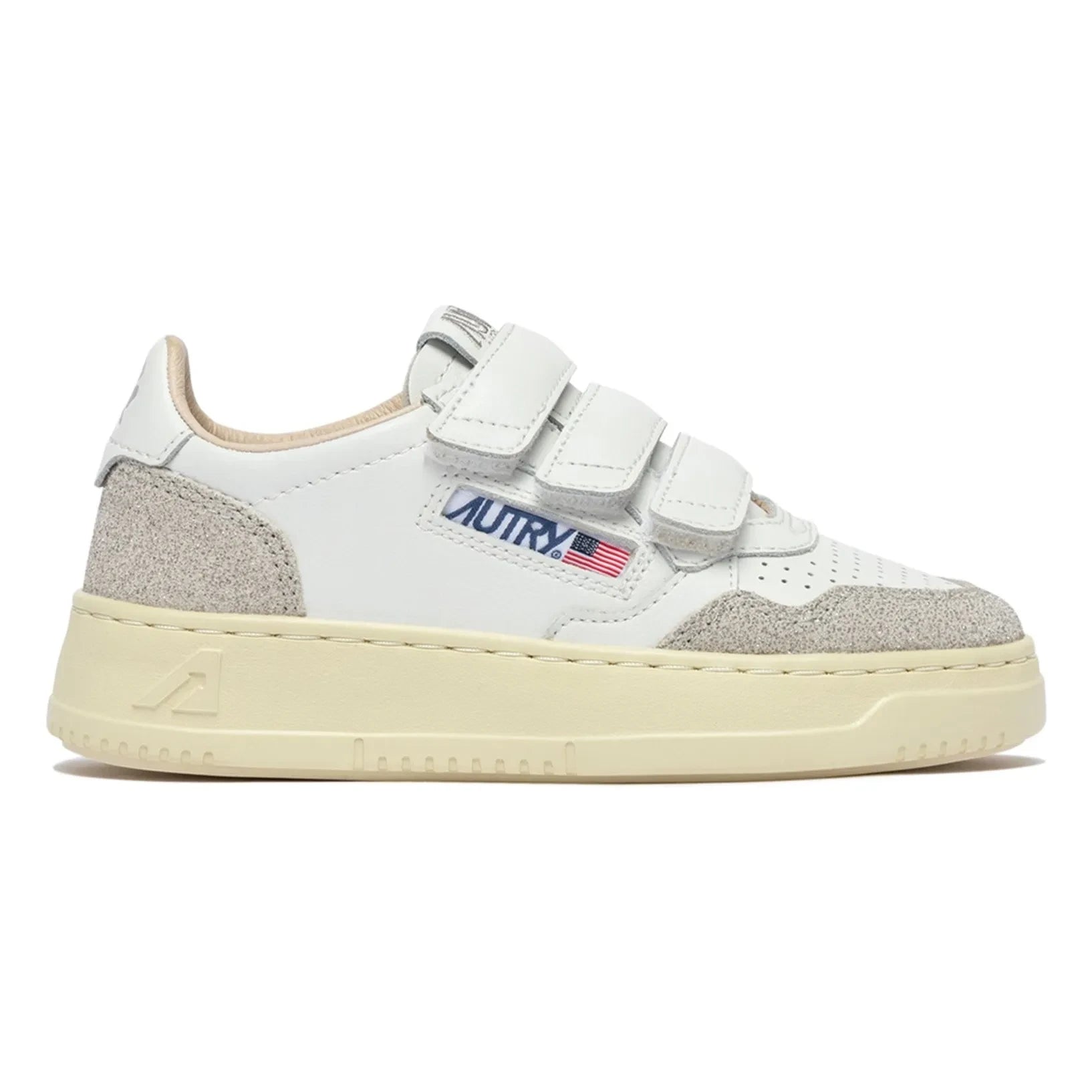 Autry - Baskets Kids Kidstripes Low Glitter Leder | Silber